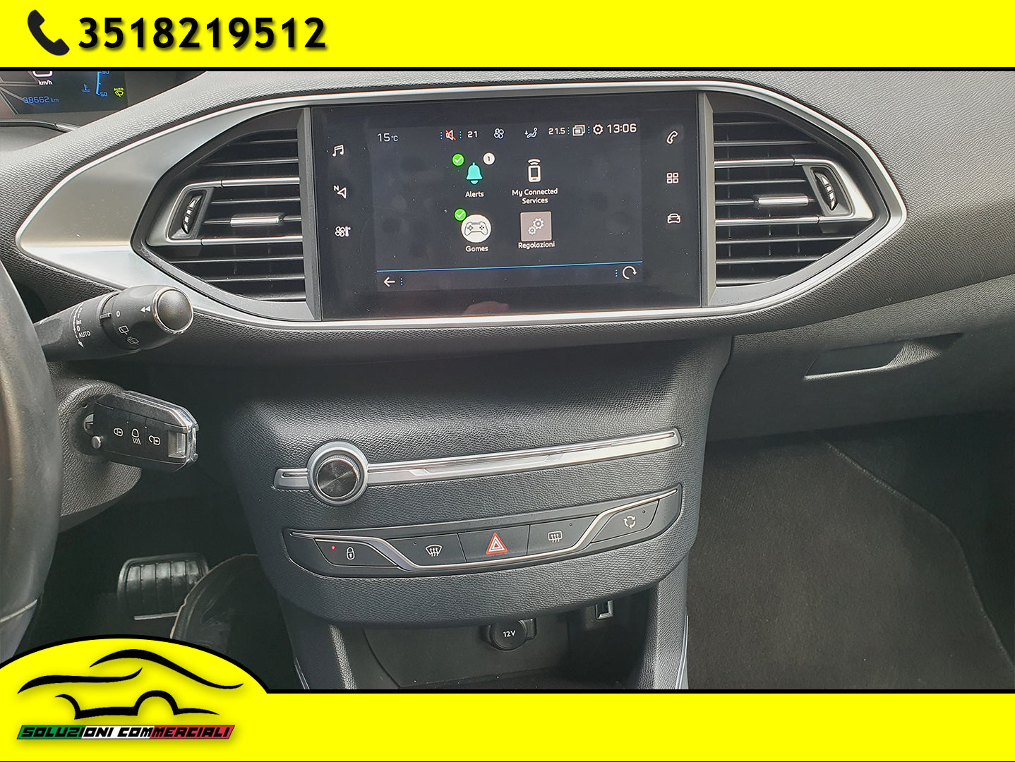 PEUGEOT 308 1.5 BLUE HDI 130CV AUT. EAT 8  KM 62000 11/2019  €8.900